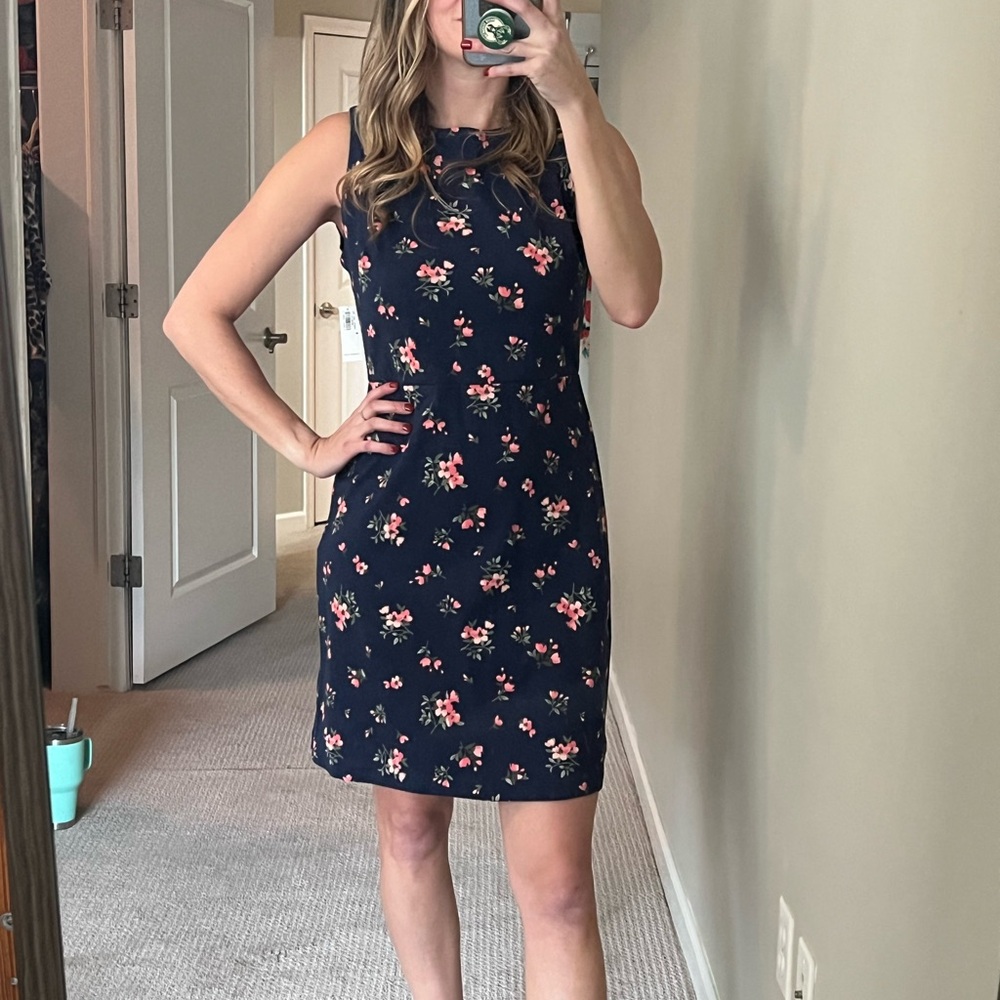 Floral Navy Dress